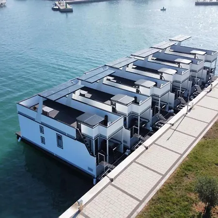 Rooftop Houseboat With Sea Panorama Botel Novigrad Istria