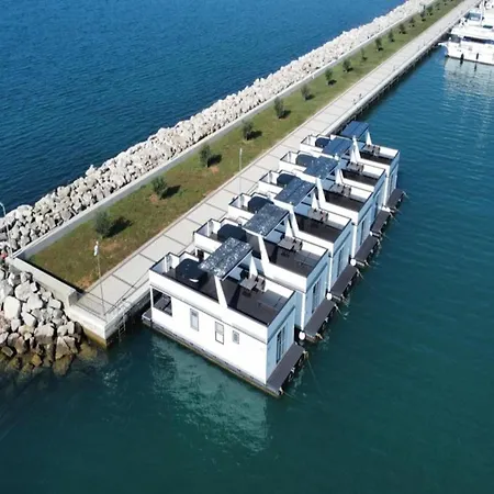 Rooftop Houseboat With Sea Panorama Novigrad Istria