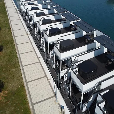Rooftop Houseboat With Sea Panorama Botel Novigrad Istria